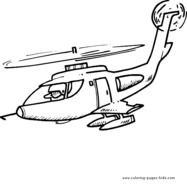 Army Helicopter Coloring Pages