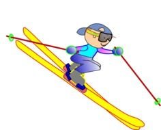 Skier Clip Art N3