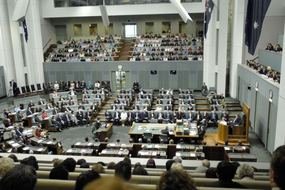 panoramic view of the hall in the house of representatives as a picture for the clipart