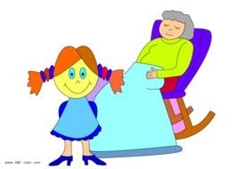 Grandma Clip Art drawing