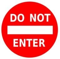 Do Not Enter Clip Art N11