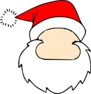 Blank Santa Claus Face Clip Art