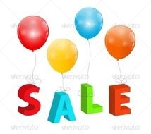 GraphicRiver Balloons With Sale Letters 6397260