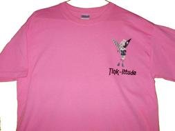 pink t-shirt with elf