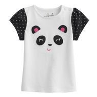 drawing of panda print on t-shirt