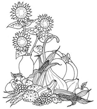 Fall Harvest Coloring Pages N2