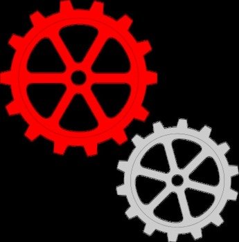 One Gear Clip Art