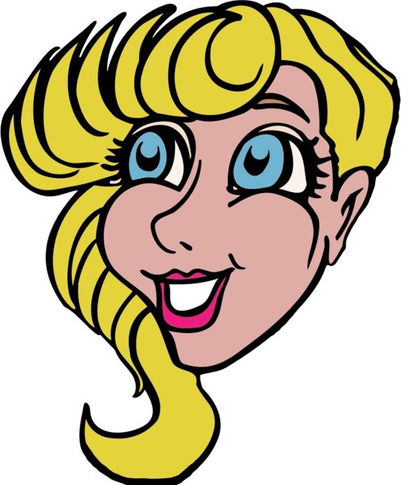 Blonde Woman Clip Art N4