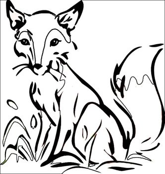 Printable Fox Coloring Pages