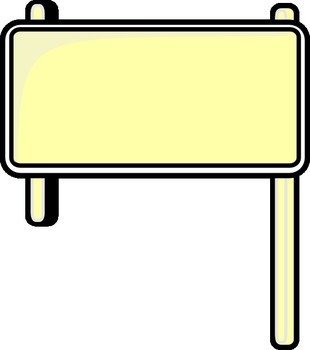 Blank Road Sign Clip Art N28