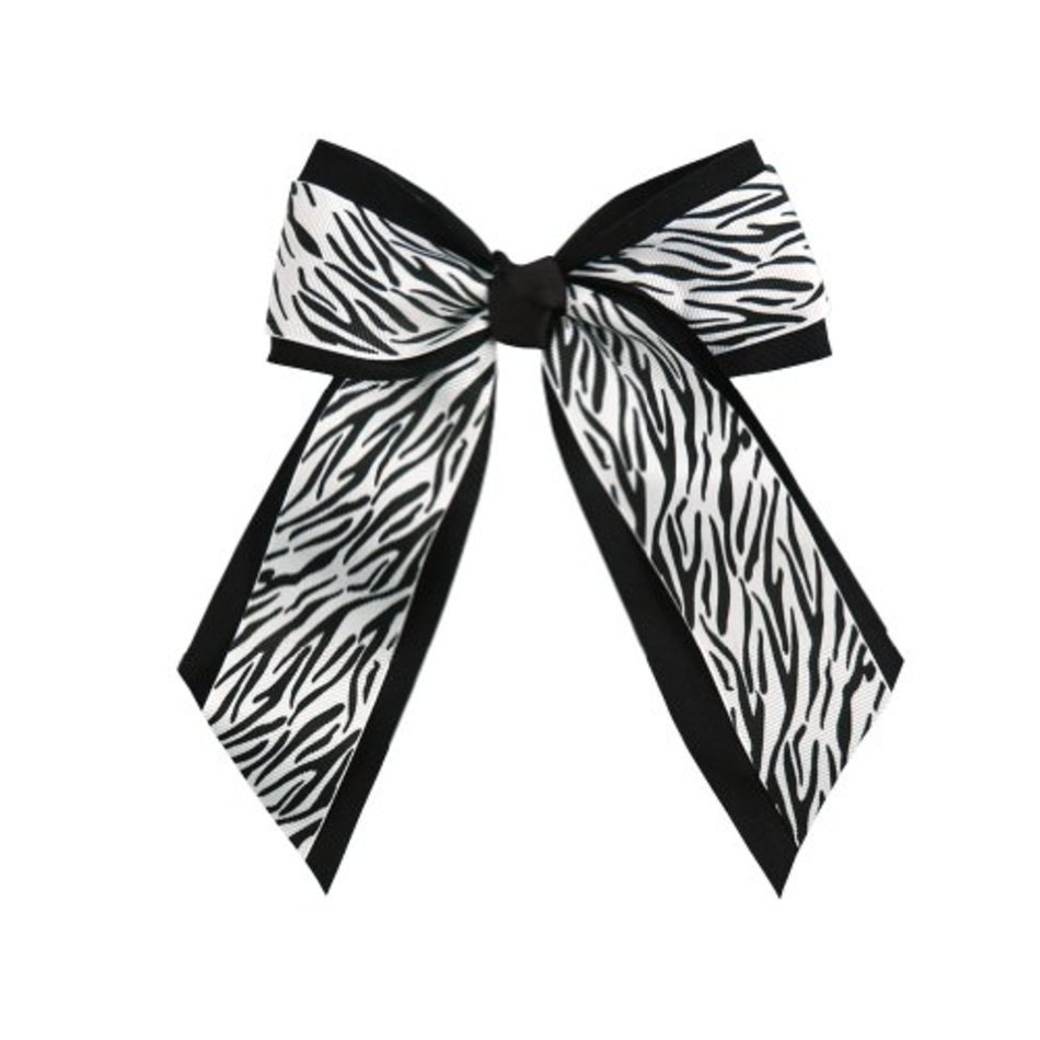 Zebra Print Bow Clip Art N8