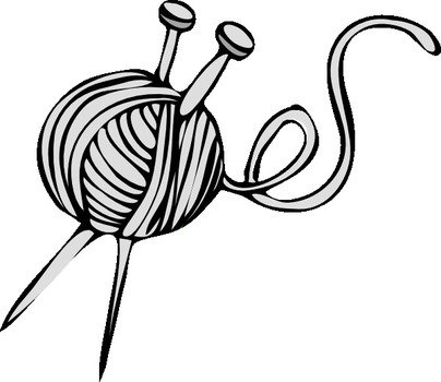 Yarn And Knitting Needles Clip Art N7