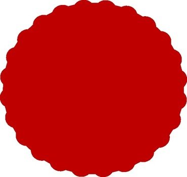 Scalloped Circle Clip Art N13