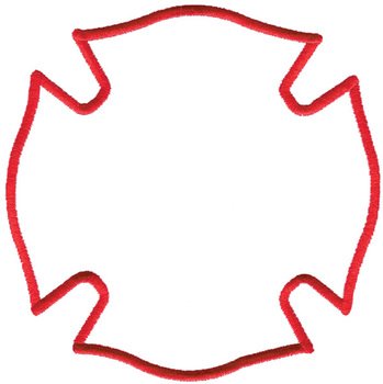 Fire Maltese Cross Clip Art N13