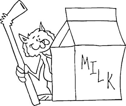 Milk Coloring Pages