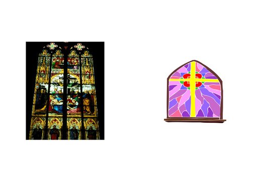 Stained Glass window for Church, drawing