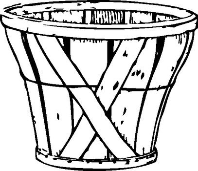Empty Basket Clip Art N2