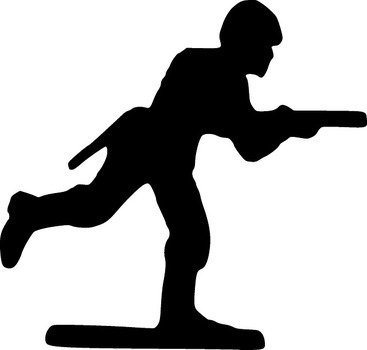 Toy Soldier Silhouette Clip Art