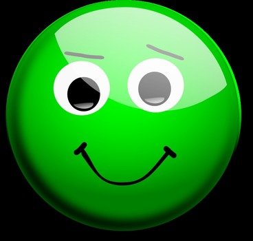 Green Smiley Face N2