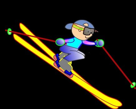 Skier Clip Art N3
