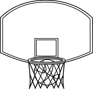 Basketball Clip Art Black And White N23