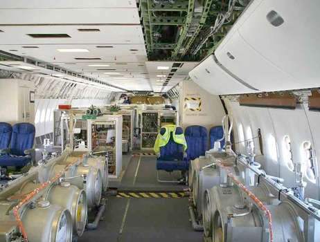 Inside of the plane