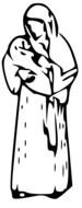 bible character in long clothe, drawing