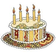 Red Birthday Cake Clip Art N6