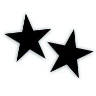 Clipart of Military Star Stencils