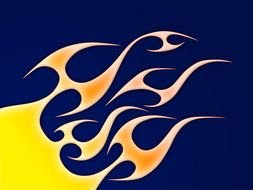 background with Hot Rod flames