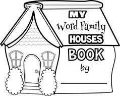 My Word Family Houses Book by as a graphic illustration