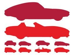 painted red car models