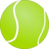 green Tennis Ball Clip Art drawing