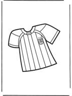 coloring page with soccer shirt