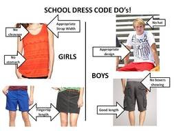 School Dress Code drawing