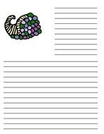Printable Writing Paper Template drawing
