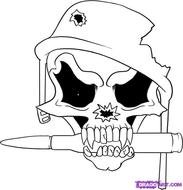 Cool Easy Skull Drawings