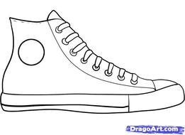 Converse Shoe Drawing