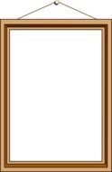 Hanging empty Frame, drawing