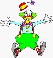 happy Clown drawing