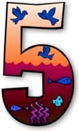 Large Number 5 Clip Art