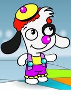 clipart of the strange cartoon puppy