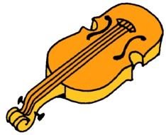 Cartoon Violin Clip Art N9