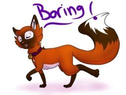 boring fox, drawing