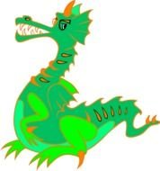 Green Dragon Clip Art N11
