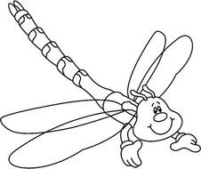 Ä°llustration of the cartoon Black And White Bug