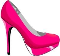 Dina Hot Pink Stilletos Jomar Clip Art