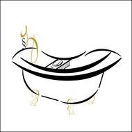 Clipart of the bath