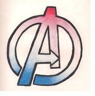 Avenger Logo Captain America darwing