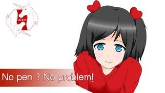 drawn anime girl